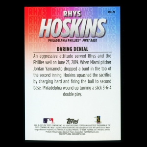 Rhys Hoskins 2020 Topps Daring Denial Phillies