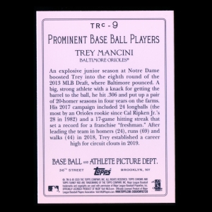 Trey Mancini 2020 Topps Chrome Turkey Red Chrome Orioles