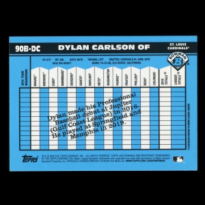 Dylan Carlson RC 2020 Bowman Chrome 1990 Retro Refractor Rookie Cardinals