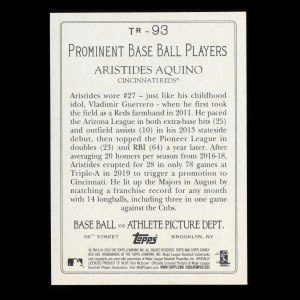 Aristides Aquino RC 2020 Topps Turkey Red Rookie Reds