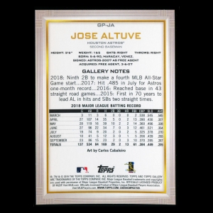 Jose Altuve 2019 Topps Gallery National Baseball Card Day Astros