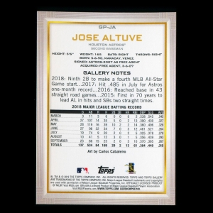 Jose Altuve 2019 Topps Gallery National Baseball Card Day Astros