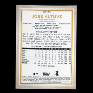 Jose Altuve 2019 Topps Gallery National Baseball Card Day Astros
