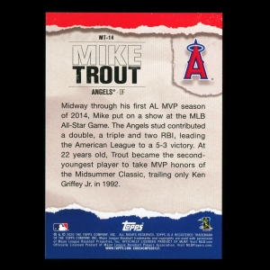 Mike Trout 2020 Topps Player of the Decade Star Among Stars Angels