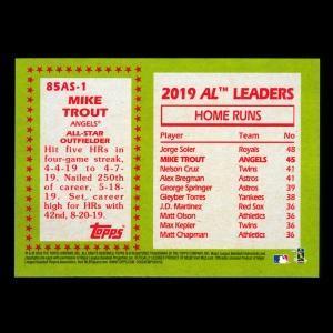 Mike Trout 2020 Topps 35 Anniversary 85 Retro All Star Angels
