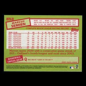Marcus Semien 2020 Topps 35 Anniversary 85 Retro Athletics