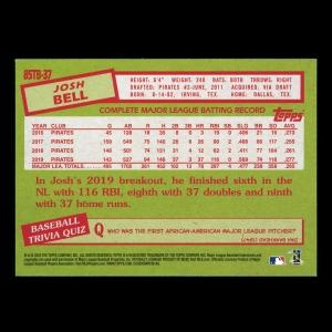 Josh Bell 2020 Topps 35 Anniversary 85 Retro Pirates