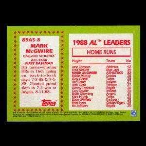 Mark McGwire 2020 Topps 35 Anniversary 85 Retro All Star Athletics