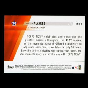 Yordan Alvarez 2020 Topps - Topps Now Review Astros