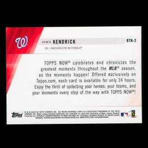 Howie Kendrick 2020 Topps - Topps Now Review Nationals