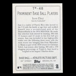 Isan Diaz RC 2020 Topps Turkey Red Rookie Marlins