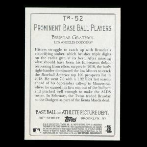 Brusdar Graterol RC 2020 Topps Turkey Red Rookie Dodgers