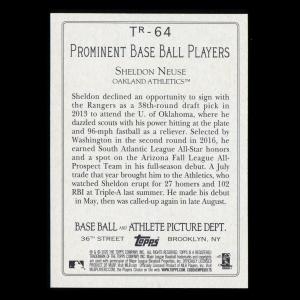 Sheldon Neuse RC 2020 Topps Turkey Red Rookie Athletics