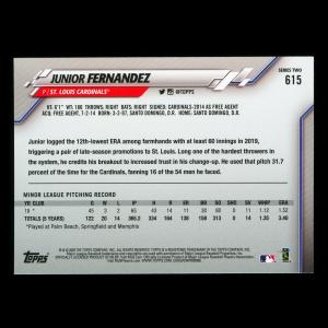 Junior Fernandez RC 2020 Topps Rookie Cardinals