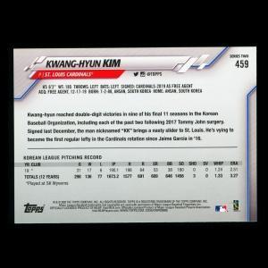 Kwang-Hyun Kim RC 2020 Topps Rookie Cardinals