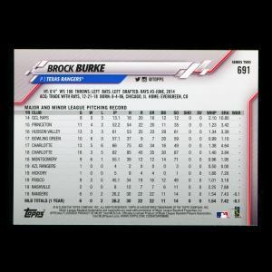 Brock Burke RC 2020 Topps Rookie Inaugural Season Rangers