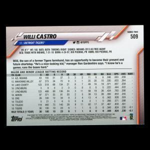 Willi Castro RC 2020 Topps Rookie Tigers