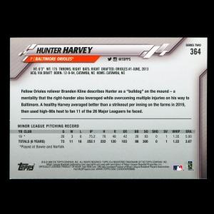 Hunter Harvey RC 2020 Topps Rookie Orioles