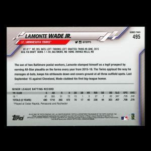 Lamonte Wade Jr. RC 2020 Topps Rookie Twins