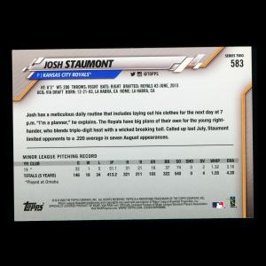 Josh Staumont RC 2020 Topps Rookie Royals