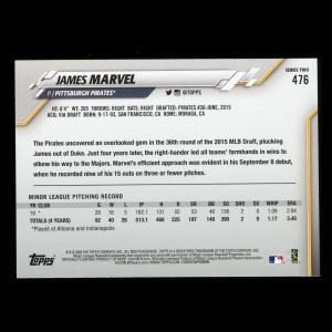 James Marvel RC 2020 Topps Rookie Pirates