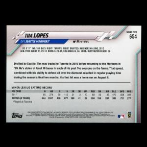 Tim Lopes RC 2020 Topps Rookie Mariners