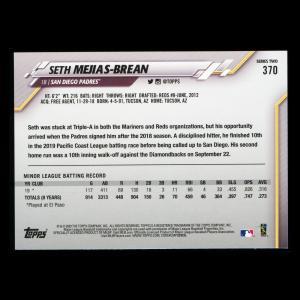 Seth Mejias-Brean RC 2020 Topps Rookie Padres