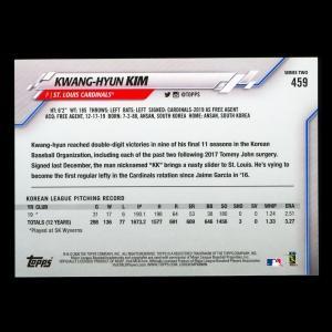 Kwang-Hyun Kim RC 2020 Topps Rookie Cardinals
