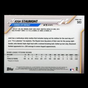 Josh Staumont RC 2020 Topps Rookie Royals