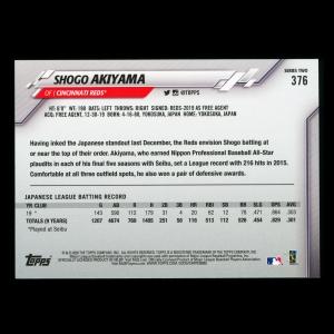 Shogo Akiyama RC 2020 Topps Rookie Reds