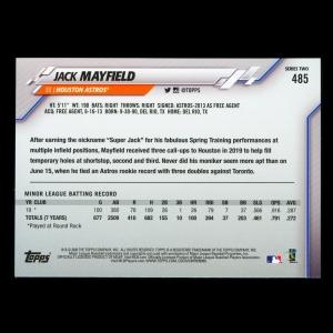 Jack Mayfield RC 2020 Topps Rookie Astros