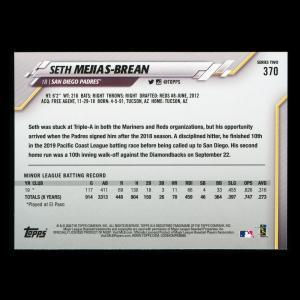 Seth Mejias-Brean RC 2020 Topps Rookie Padres