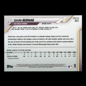 David Bednar RC 2020 Topps Rookie Padres