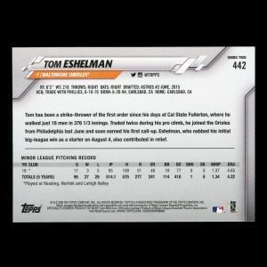 Tom Eshelman RC 2020 Topps Rookie Orioles