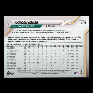Sheldon Neuse RC 2020 Topps Rookie Athletics