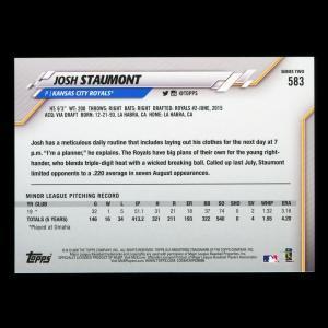 Josh Staumont RC 2020 Topps Rookie Royals