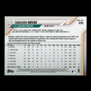 Sheldon Neuse RC 2020 Topps Rookie Athletics