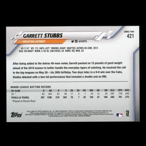 Garrett Stubbs RC 2020 Topps Rookie Astros