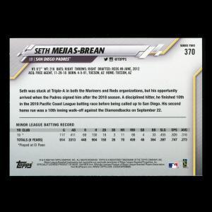 Seth Mejias-Brean RC 2020 Topps Rookie Padres