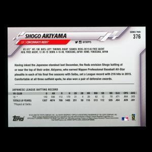 Shogo Akiyama RC 2020 Topps Rookie Reds