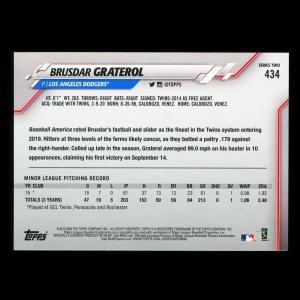 Brusdar Graterol RC 2020 Topps Rookie Dodgers
