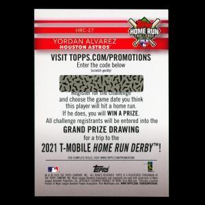Yordan Alvarez RC 2020 Topps Home Run Challenge Rookie Astros