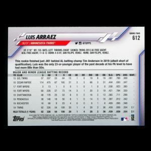 Luis Arraez 2020 Topps Future Stars Rainbow Foil Twins