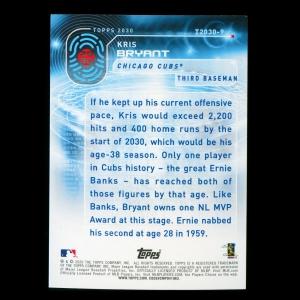 Kris Bryant 2020 Topps 2030 Cubs