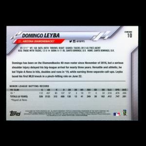 Domingo Leyba RC 2020 Topps Chrome Rookie Diamondbacks
