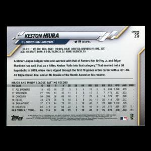 Keston Hiura 2020 Topps Chrome All-Star Rookie Brewers