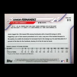 Junior Fernandez RC 2020 Topps Rookie Cardinals