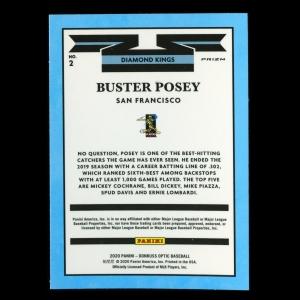 Buster Posey 2020 Optic Diamond Kings Pink Giants