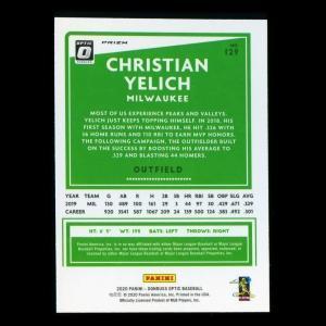 Christian Yelich 2020 Optic Pink Brewers