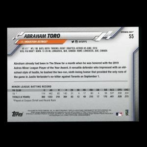 Abraham Toro RC 2020 Topps Opening Day Rookie Astros